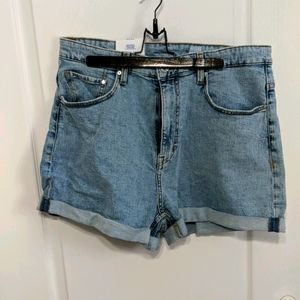H&M High Waisted Denim Shorts